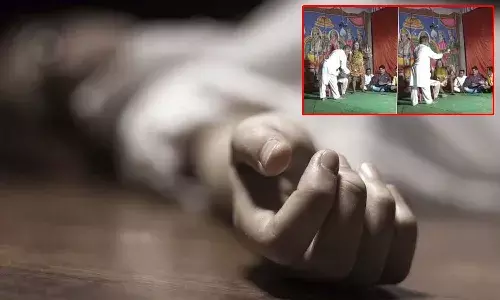 స్టేజిపై శివుని పాత్ర పోషిస్తున్న వ్యక్తి.. ఒక్కసారిగా కుప్పకూలాడు.. వీడియో వైరల్