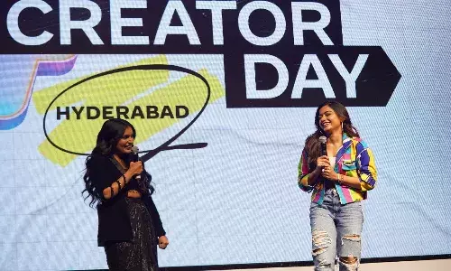 హైదరాబాద్లో క్రియేటర్ డే నిర్వహించిన మెటా.. రష్మిక సందడి..