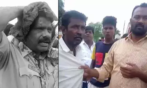 తూప్రాన్లో దారుణం.. కానిస్టేబుల్ పై వాహనదారుడు గొడ్డలితో దాడి