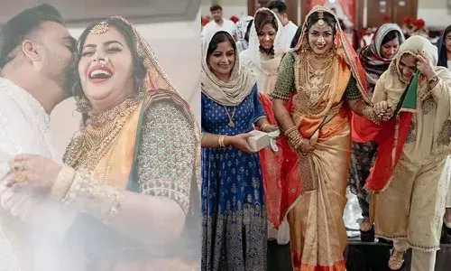 ఘనంగా హీరోయిన్ పూర్ణ పెళ్లి.. ఫొటోలు వైరల్