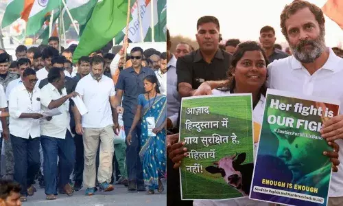 రెండో రోజు ఎంతో ఉత్సాహంగా సాగిన రాహుల్ యాత్ర