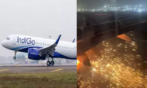 ఇండిగో విమానంలో మంటలు.. తప్పిన పెను ప్రమాదం