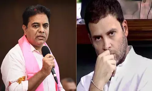 రాహుల్ గాంధీకి మంత్రి కేటీఆర్ కౌంట‌ర్‌.. ముందు ఆమేథీలో గెల‌వండి