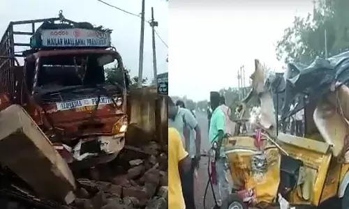 ఘోర ప్ర‌మాదం.. ఆటోను ఢీ కొట్టిన ట్ర‌క్కు.. 7గురు మ‌హిళా కూలీలు దుర్మ‌ర‌ణం