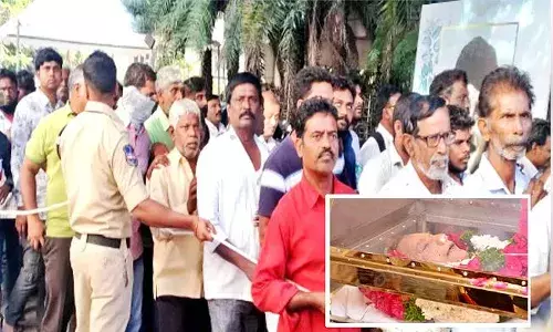 పద్మాలయ స్టూడియోలో కృష్ణ పార్థివదేహం.. కడసారి చూసేందుకు బారులు తీరిన జ‌నం