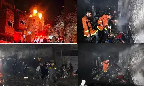 గాజాలో ఘోర అగ్నిప్రమాదం.. 21 మంది సజీవదహనం.. మృతుల్లో 9 మంది చిన్నారులు