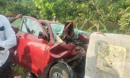 వ‌రంగ‌ల్‌కు చెందిన సాఫ్ట్‌వేర్ దంప‌తులు రోడ్డు ప్ర‌మాదంలో మృతి