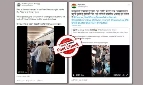 FactCheck : విమానంలో కిటికీలను తన్నుతున్న ఘటన భారత్ లో చోటు చేసుకుందా..?