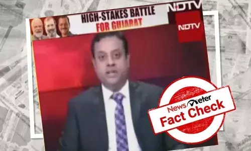 FactCheck : ఎన్డిటివిలో రవీష్ కుమార్ స్థానంలో బీజీపీకి చెందిన సంబిత్ పాత్ర వస్తున్నట్లు మార్ఫింగ్ చేశారు