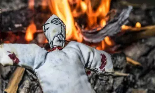 రాజేంద్రనగర్లోని ప్రభుత్వ పాఠశాలలో.. క్షుద్రపూజల కలకలం