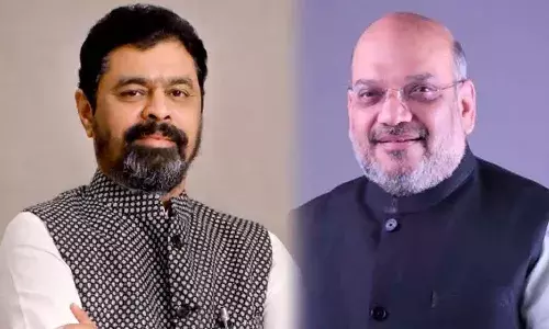 కేంద్ర హోంమంత్రి అమిత్‌ షాతో సీఎం ర‌మేష్ భేటీ