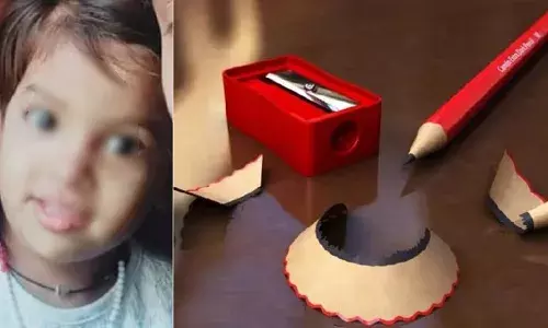 విషాదం.. పెన్సిల్ గొంతులో ఇర్కుక్కుని ఆరేళ్ల చిన్నారి మృతి