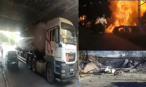 ఆస్పత్రికి సమీపంలో పేలిన గ్యాస్ ట్యాంకర్.. 10 మంది మృతి