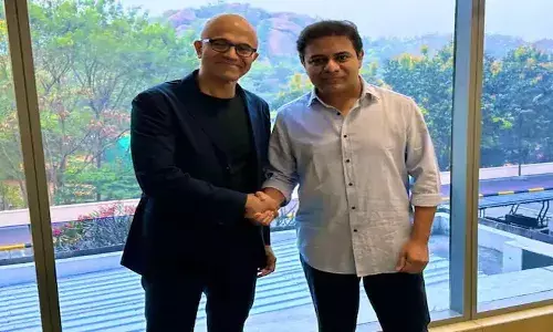 సత్యనాదెళ్లతో మంత్రి కేటీఆర్ భేటీ.. బిజినెస్, బిర్యానీ గురించి చర్చించారట