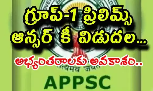 గ్రూప్‌-1 ప్రిలిమినరీ కీ విడుదల.. అభ్యంతరాలు కోరిన ఏపీపీఎస్సీ