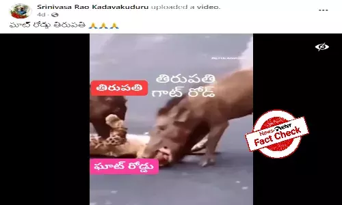ఈ సంఘటన జరిగింది కొడైకెనాల్ దగ్గర తిరుపతిలో కాదు