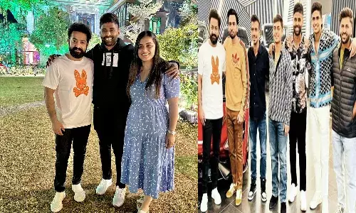 ఎన్టీఆర్తో టీమ్ఇండియా క్రికెటర్లు.. బ్రదర్ అంటూ సూర్య ట్వీట్