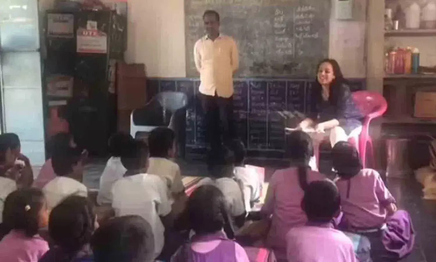 విద్యార్థులకు పాఠాలు చెప్పిన నిత్యామీనన్‌.. వీడియో వైరల్‌