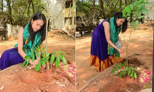 గ్రీన్ ఇండియా ఛాలెంజ్.. మొక్కలు నాటిన శ్రీ సత్య