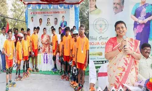 క్రీడలతోనే ఉజ్వల భవిష్యత్తు : మంత్రి ఆర్కే రోజా