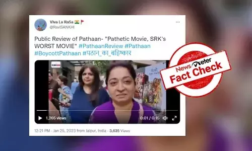 FactCheck : వైరల్ అవుతున్న వీడియోకు పఠాన్ సినిమాకు సంబంధం ఉందా..?