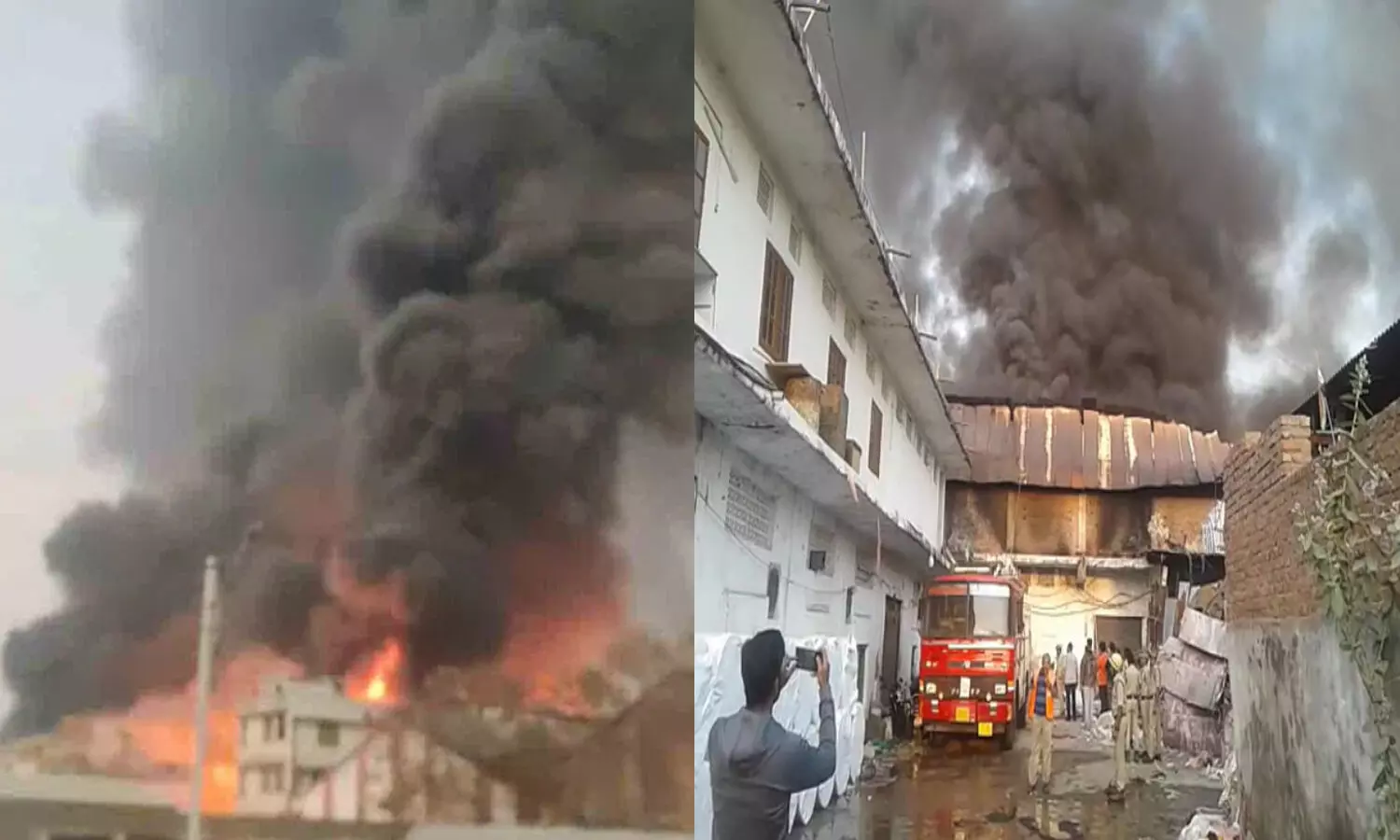 బాగ్‌లింగంప‌ల్లిలో భారీ అగ్నిప్ర‌మాదం.. ఉవ్వెత్తున ఎగిసిప‌డుతున్న మంట‌లు