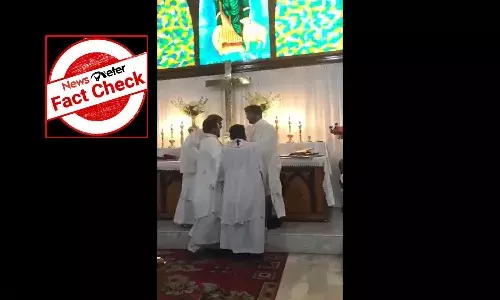 FactCheck : ఈ వైరల్ వీడియో హైదరాబాద్ చర్చిలో జరిగిన గొడవ, రాజమండ్రి లో కాదు