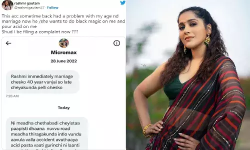 Anchor Rashmi , netizen threats, social media