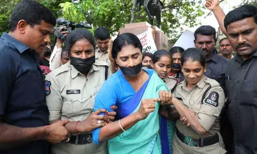 Hyderabad Police, YS Sharmila