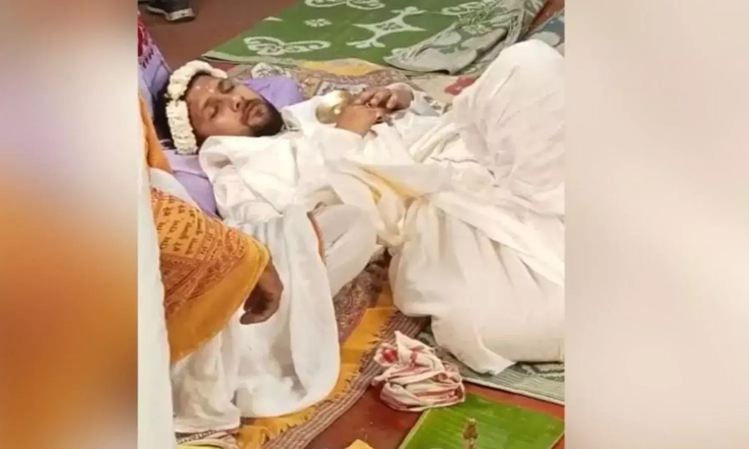 Groom Sleeps At His Wedding, Drunk Groom,