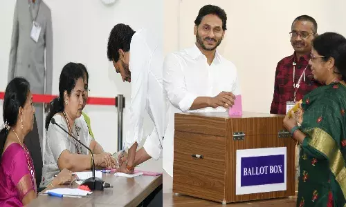MLC Elections : ఓటు హక్కు వినియోగించుకున్న సీఎం జగన్