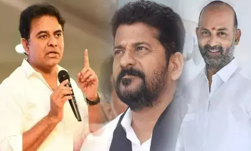 TSPSC paper leak, KTR, Revanth Reddy, Bandi Sanjay