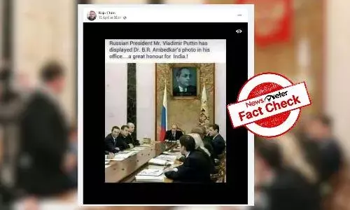 FactCheck : పుతిన్ ఆఫీసులో అంబేద్కర్ ఫోటోను పెట్టారా?
