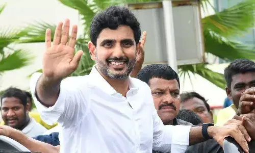 TDP leader Nara Lokesh , Yuva Galam Padayatra, APnews