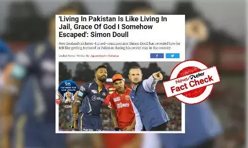 FactCheck : పాకిస్థాన్ లో బతకడమంటే జైలులో ఉన్నట్లే అని న్యూజిలాండ్ మాజీ క్రికెటర్ సైమన్ డౌల్ అన్నారా?