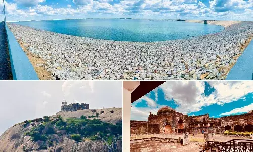 Tourist places,Hyderabad, Bidar Fort, Bhuvanagiri Fort, kondapochamma reservoir