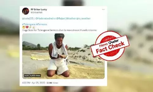 FactCheck : పంట నష్టంతో రైతు బాధపడుతున్న దృశ్యం షార్ట్ ఫిల్మ్లోనిది.. తెలంగాణలో నిజంగా చోటు చేసుకుంది కాదు
