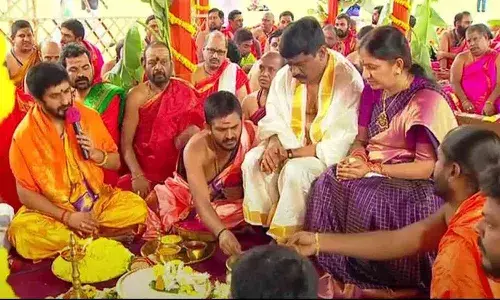 Minister Prashant Reddy , New Secretariat, Sudarshan Yagam