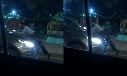 తప్పతాగి వ్యక్తిని ఢీకొట్టి.. 3 కిలోమీటర్లు బానెట్పై తీసుకెళ్లిన ఎంపీ కారు డ్రైవర్