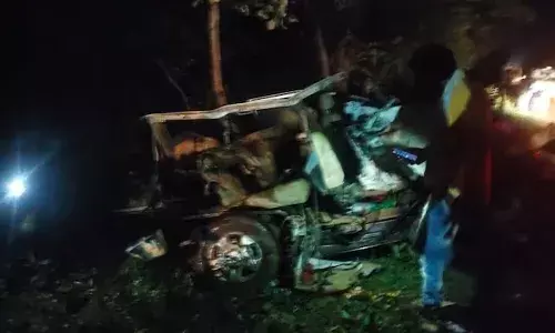 Chhattisgarh highway, SUV ,truck, road accident