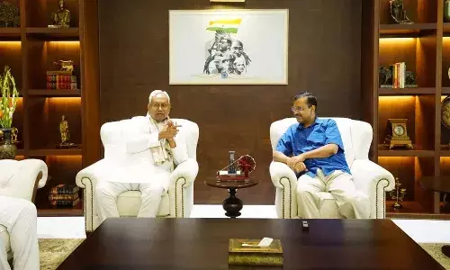 అరవింద్ కేజ్రీవాల్తో నితీష్ కుమార్ భేటీ