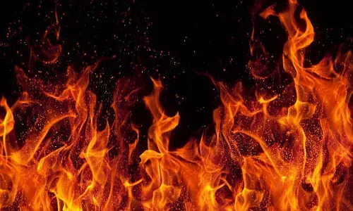 Tirupati, Sanambatla village, Fire, APnews