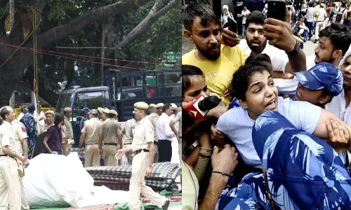 రెజ్లర్లపై పోలీసుల చర్యను తప్పుబట్టిన ప్రియాంక గాంధీ