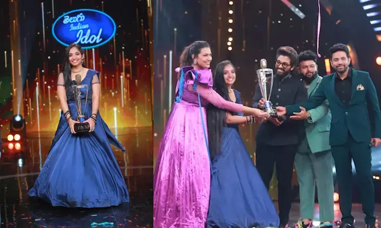 Allu Arjun, Soujanya Bhagavathula , Telugu Indian Idol