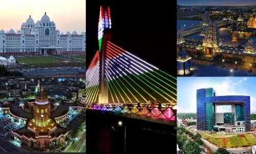 International Green Apple awards , Telangana buildings, Yadadri Temple, KCR