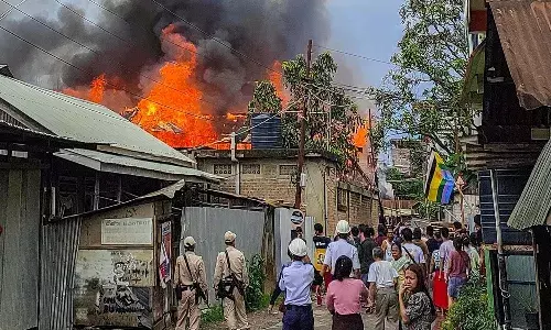 Manipur, Violence, Minister RK Ranjan Singh, Fire, House