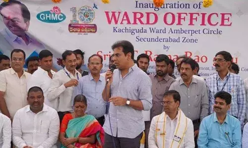 GHMC, Ward Offices, Commissioner Lokesh Kumar, KTR
