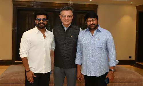 Chiranjeevi, high Tea, South Korea Ambassador, Ramcharan, Hyderabad