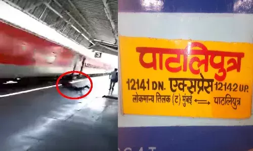 UP, Man Fell Down, High Speed Train