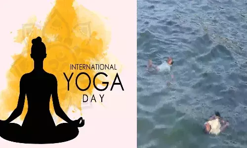 International Yoga Day, Tamilnadu, Water Yoga
